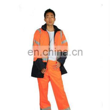 waterproof reflective tape orange and black Jacket