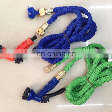 High Pressure Expandable Water Hose Brass Fitting With Spray Nozzle