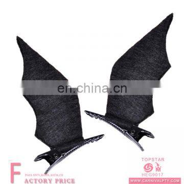 2pcs Hair Clip Bat Ear Halloween Black Devil Wings Cosplay costume Dress-up bat wings hair clip