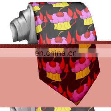 Devil pink devil cupcake tie wholesale necktie interlining label set fashion accessories