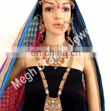 Designer Bridal Jewelry Sets-gold Plated Dulhan Sets -Gold Plated Jewelry Sets-Punjabi Dulhan Set