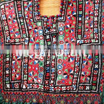 Vintage Banjara Boho Yock Neck- Gypsy Bohemian Yock Neck Patch- Indian Boho Banjara Yoke Neck photo-2