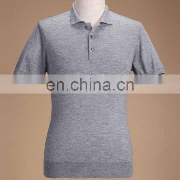 2016 men cotton knitted shirt