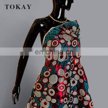Beautiful Best Selling Wax Prints Fabric With Sequins