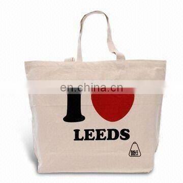 Cheap custom-made logo big canvas wholesale cotton tote bag