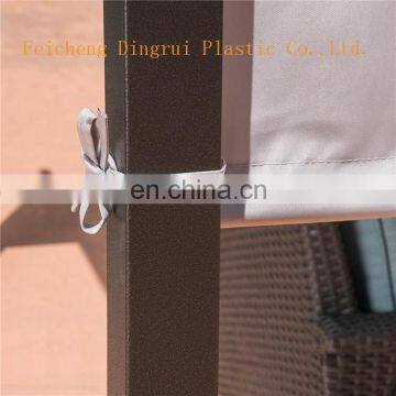 Steel Framed 10' by 10' Gazebo and PVC Coated Sail Finishing Grey Tent photo-3
