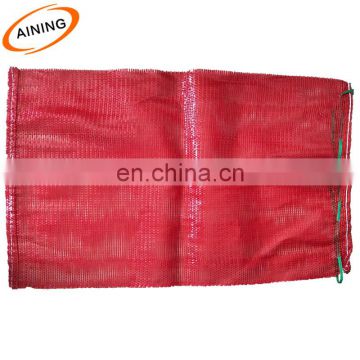 PE Potatoes Woven Leno Mesh Net Bag 25-50 kg For Packing Onions and Oranges