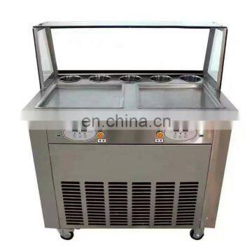 2 Pan Computer Control Pan Roller Rolling Rolled Flat Fried Ice Fryer Cream Machine photo-2