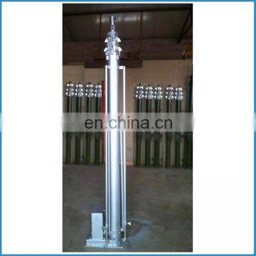Powder Coating Any Color Available 10m Electric and Hand Winch Telescopic Mast Tripod Ground Mount