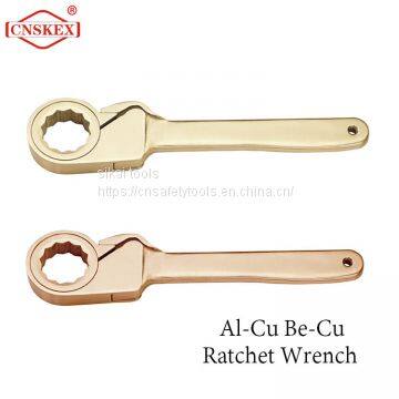 Sparkless friction ratchet wrench aluminum bronze safety hand tools 30mm