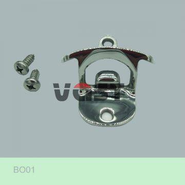 316 Stainless Steel Mirror Finished Metal Bottle Opener Wall Mount Bottle Opener Parts photo-2