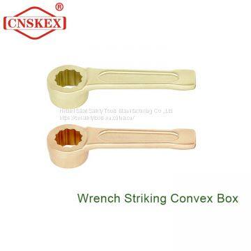 Factory hot sale non sparking wrench Striking Convex Box safety manual tools 30mm