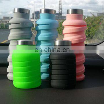 Retractable Portable Folding Cup for Anti-fall and Casual Riding With Environmentally Friendly Silicone Material photo-5