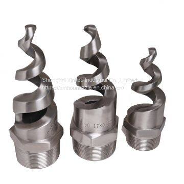 Stainless steel Plastic PP PTFE spiral spray nozzle