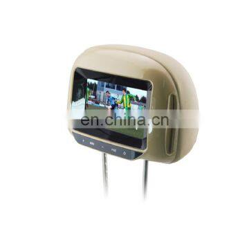 2016 7 inch HD headresr with touch button TFT LCD monitor