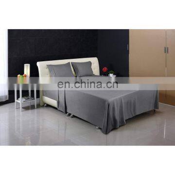 Dark Gray bedsheet hotel quilt bedding set 100% cotton for hotel