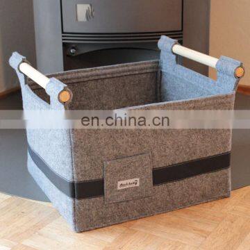 Storage bin home organizer household felt fabric storage basket