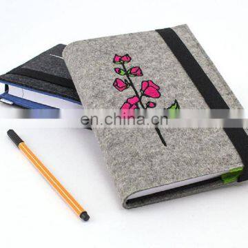 felt ring binding cover a5 a6 note-book journal diary planner