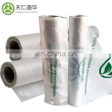 factory price high quality biodegradable and compostable bags for supermarket use