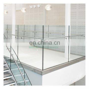 Top Manufacturer Stair Handrail Aluminum Base Shoe Glass Railing With High Quality