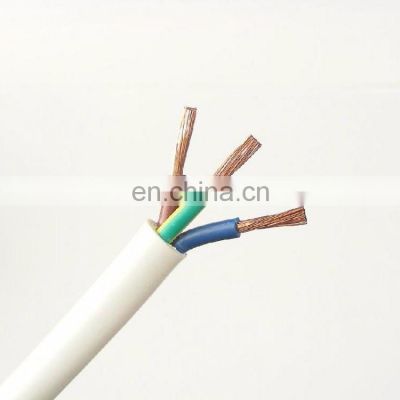 China best price H05VV-F Flexible PVC Insulated 3x1.5mm2 Power Cable