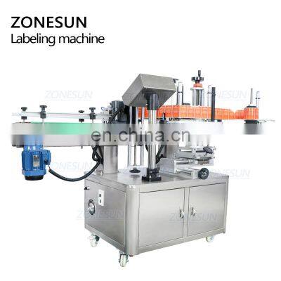 ZONESUN ZS-TB260 Vial Glass Jar Can Sticker Wine Water Bottle Automatic Round Bottle Labeling Machine For Round Bottles photo-5