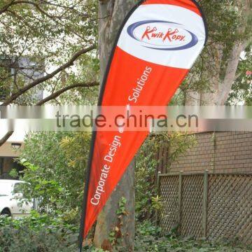 Foldable Teardrop Banner Beach Flag