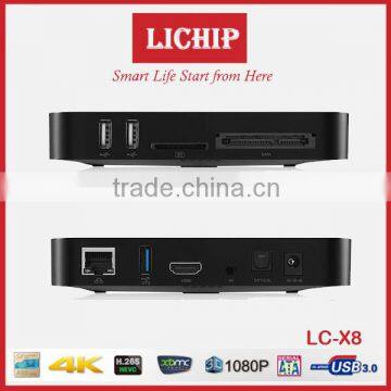 Smart Android 4K A80 Chip H.265 3D USB3.0 LC-A80 TV Box photo-5