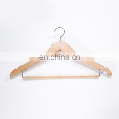 Honeyson Hotel Anti Theft Wooden Clothes Coat Hanger Hot Sale