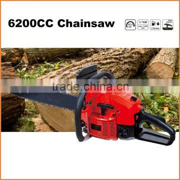 (937) new design gasoline 6200cc cheap chainsaw with CE and GS certificate