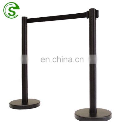 Custom Queue Stand Crowd Control Stanchions Post Set Retractable Belt Barrie Environmental Protection Plastic Barrier Belt