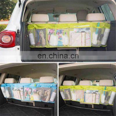 Multi Mesh Pocket Wireless Car Seat Organizer Boot Back Seat Back Organizer Hanging Tidy Storage Bag Organiser photo-2