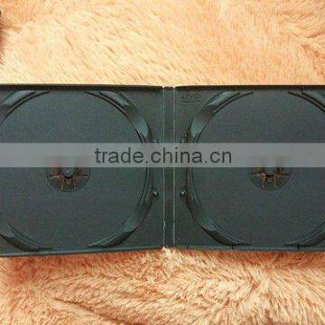 10mm black double leather wedding dvd case