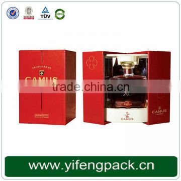 Luxury red color paper box packaging perfume box design