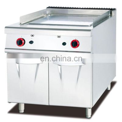 Stainless Steel Gas Griddle With Cabinet(1/3 Grooved)(CE cerificate)