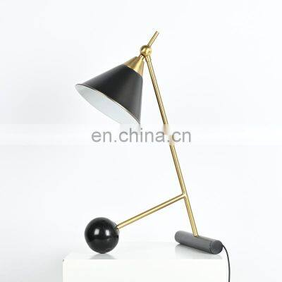 New Office Table Chrome Lamp Marble Concise Table Lamp