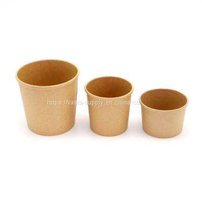 32 oz paper cups wholesale soup cups with vented lids eco friendly brown kraft soup cups