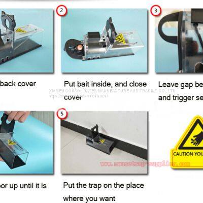 Reusable Plastic Rodent Rat Bait Station Tunnel Mouse Trap photo-4