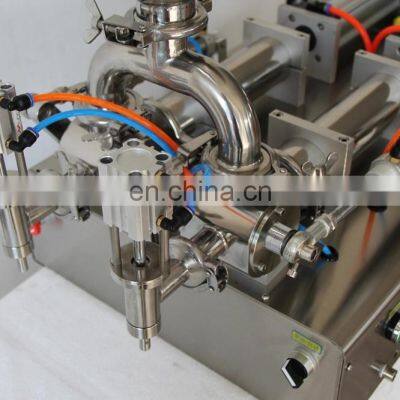 3-25ml Small Dose Double Heads Pneumatic Oil Bottle Cosmetic Cream Lotion Filling Machine photo-5