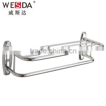 Wesda high quality stainless steel bathroom bath towel shelf a002