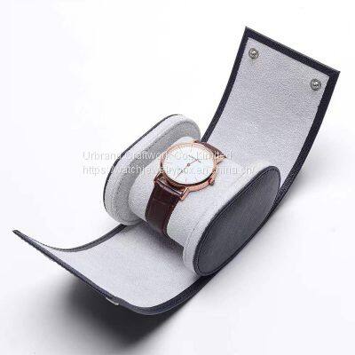 wholesale protective dustproof leather watch storage box single mechanical  leather watch bag