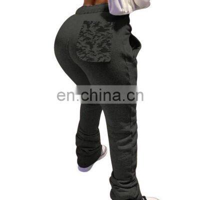 Оптовая осенне-зимняя женская одежда из шерстяного вязания, спортивные брюки с шнуровкой и карманами, свободного кроя photo-4