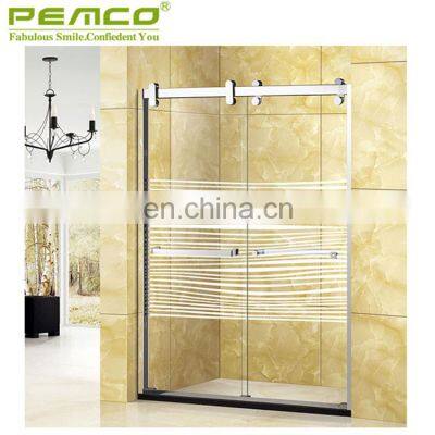 Custom Made SUS 304 Tempered Glass Shower Door Hotel Luxury Simple Shower Room photo-2