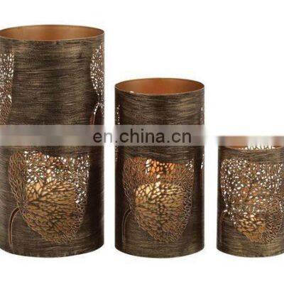 leaf design iron votive