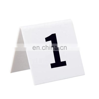 Acrylic Tent Style Table Numbers Acrylic Number Sign for Party, Banquet