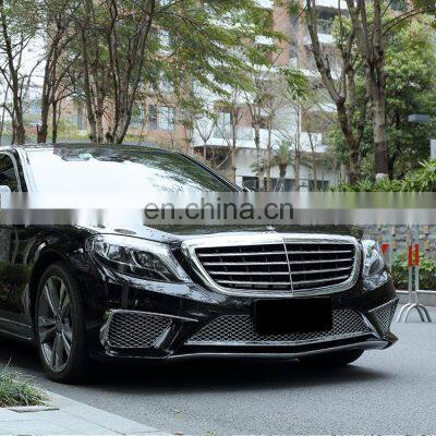 Высококачественные решетки бамперов для автомобилей Benz S-класса W222. Модифицированный тюнинг-комплект для кузова S65 AMG. Передний бампер и решетка радиатора photo-2