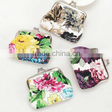 New fabric clutch clasp coin purse