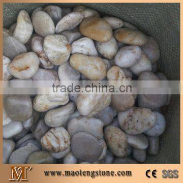 black decorative pebble stone for paving road