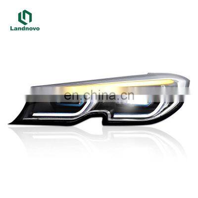 landnovo headlight led front head lamp full LED for 20-22 BMW 3 series g20 led headlight