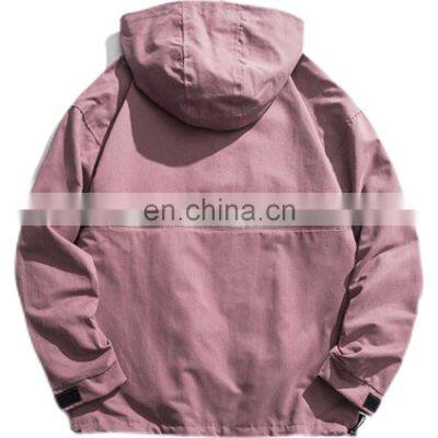 Two Side Pocket Pull Over Fashion Thick Cut and Sew Half Zip up Hoodies photo-2